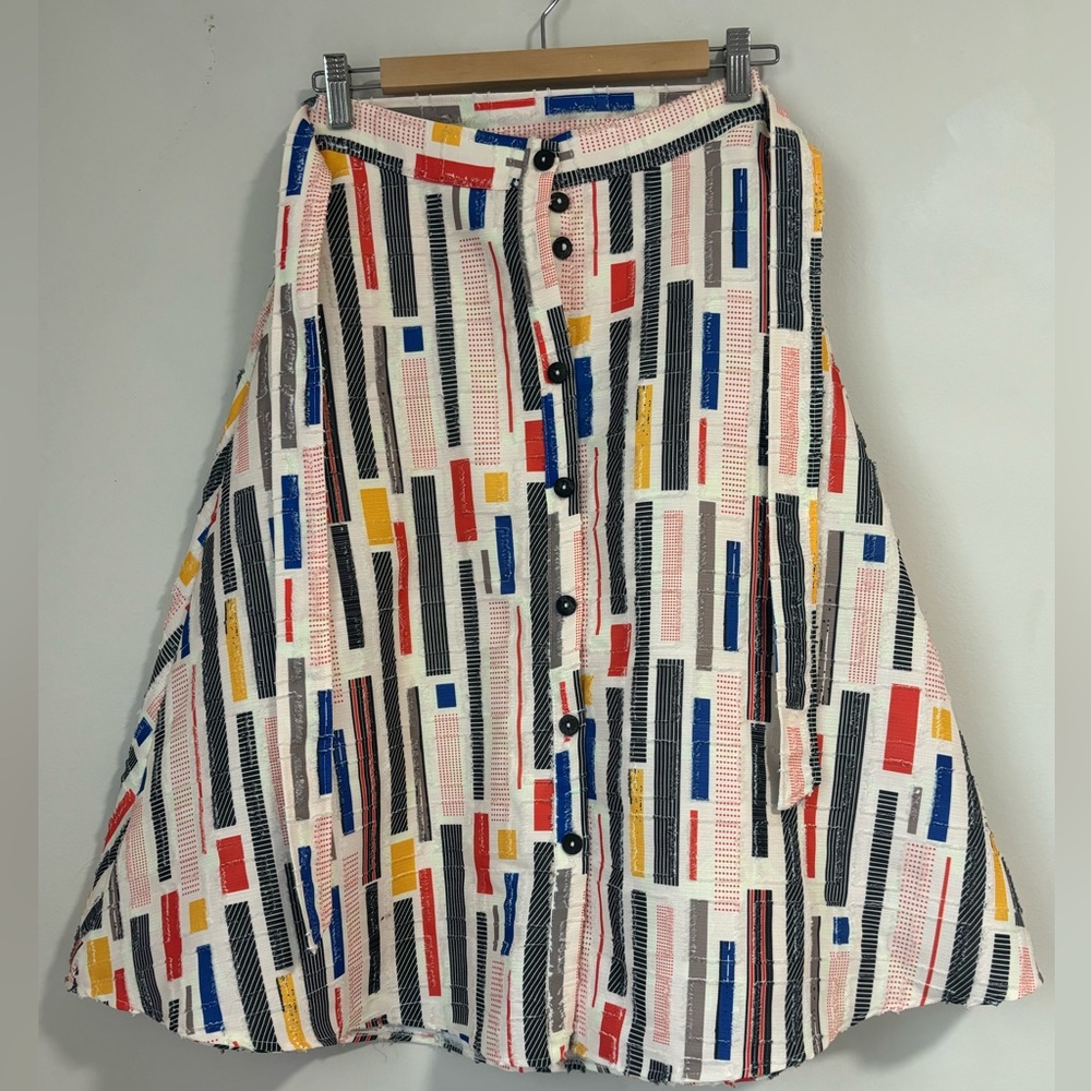 Anthropologie hutch multicolored midi skirt